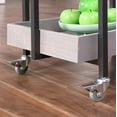 thumbnail image 4 of Furniture of America Lackomb Contemporary Wood Serving Cart in Antique Gray, 4 of 4