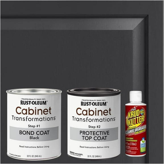 Rust-Oleum Cabinet Transformations Kit, Black, Satin - 392913