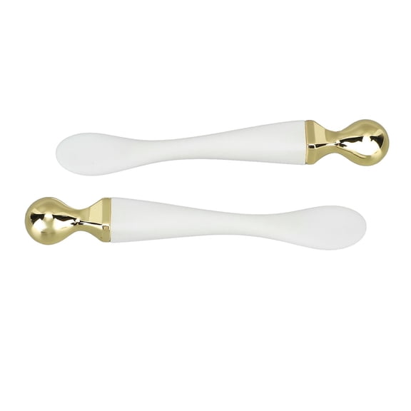 Metal Eye Cream Applicator Spatula Double Ended Silicone Massage Tool 2pcs