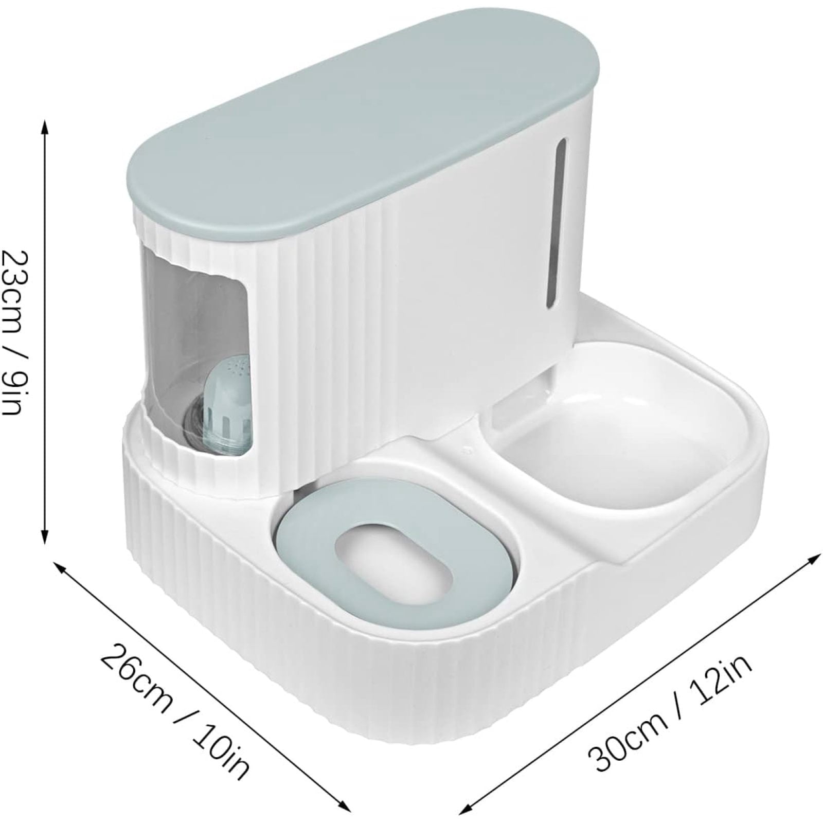 SQDWYGUO Gravity Pet Feeder and Water Dispenser Set, Automatic Cat Food Dispenser, Automatic Pet Feeder and Water Dispenser 2 in 1Suitable for Tracing Dogs and Pets,green