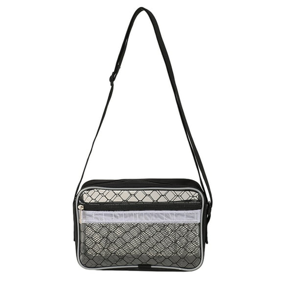 Anti-Static Cleanroom Clear Tool Bag Zipper Closure PVC for Shoulder Crossbody Pack Working Pouch
