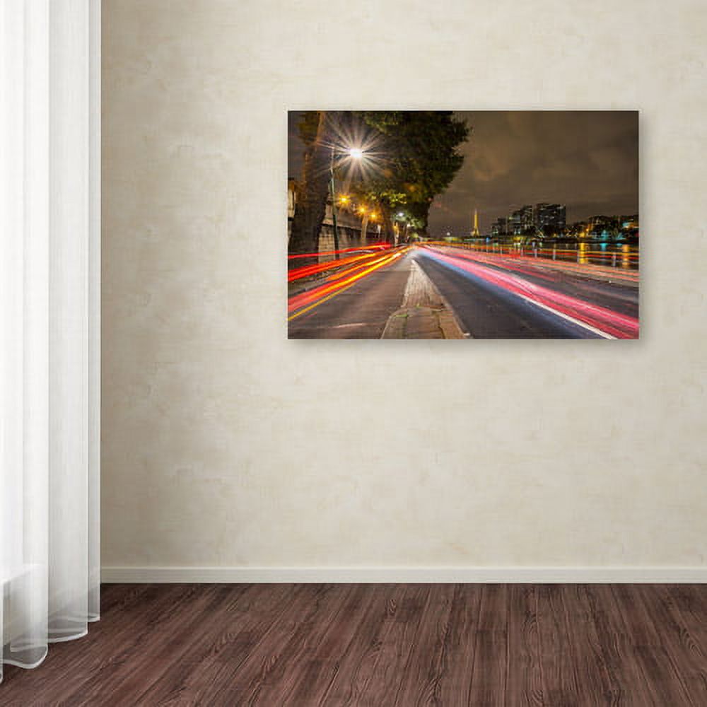 Trademark Fine Art "Here Is Paris" Canvas Art by Mathieu Rivrin