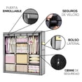 thumbnail image 5 of Closet Organizador Armable de Acero Inoxidable | Armario de Almacenamiento para Ropa | Ropero Portatil | Mueble de Tela Impermeable con Cierre | Perchero Guardaropa para Recamara, 5 of 5