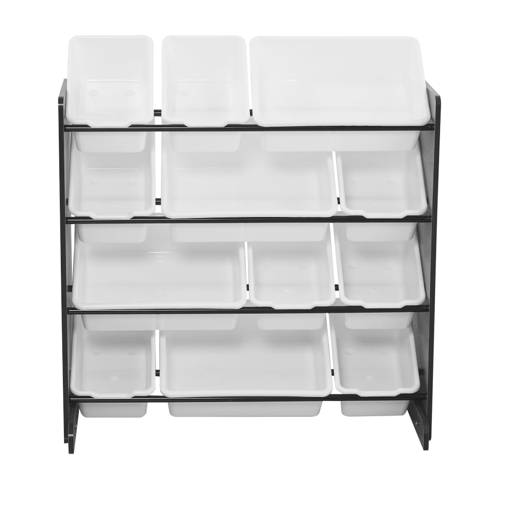 Lowestbest Storage Shelf for Children Toys, Four-Layer Storage Unit for Children, Brown