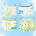 thumbnail image 3 of Tiijoy Boys Tagless Cotton Boxer Briefs Stretch Soft Underwear Shorts, 4-Pack, 3 of 3