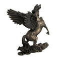 thumbnail image 3 of Bronzed Finish Winged Horse Pegasus Statue Amazing Detail, 3 of 3