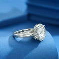 thumbnail image 5 of 10 Carat Round Cut Moissanite 925 Sterling Silver 8 Prongs Sparkling Engagement Ring, Romantic Promise Ring For The Special, 5 of 6