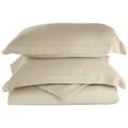 thumbnail image 1 of 100% Rayon from Bamboo Nature Collection Duvet Cover Set Ivory / Full/Queen, 1 of 1