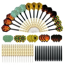 5 Sets (15Pieces) Professional Tournament Steel Tip Darts - High Performance Slim Barrel Metal Darts with Durable Flights.