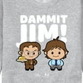 thumbnail image 3 of The Office - Dammit Jim - Men's Crew Neck Fleece Pullover, 3 of 5