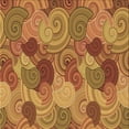 thumbnail image 1 of Ahgly Company Machine Washable Indoor Square Transitional Mahogany Brown Area Rugs, 5' Square, 1 of 7