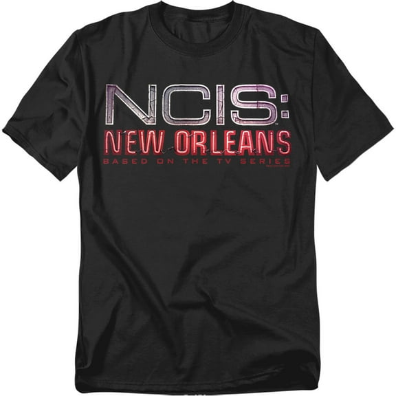 Ncis:New Orleans Neon Sign Officially Licensed Adult T-Shirt L
