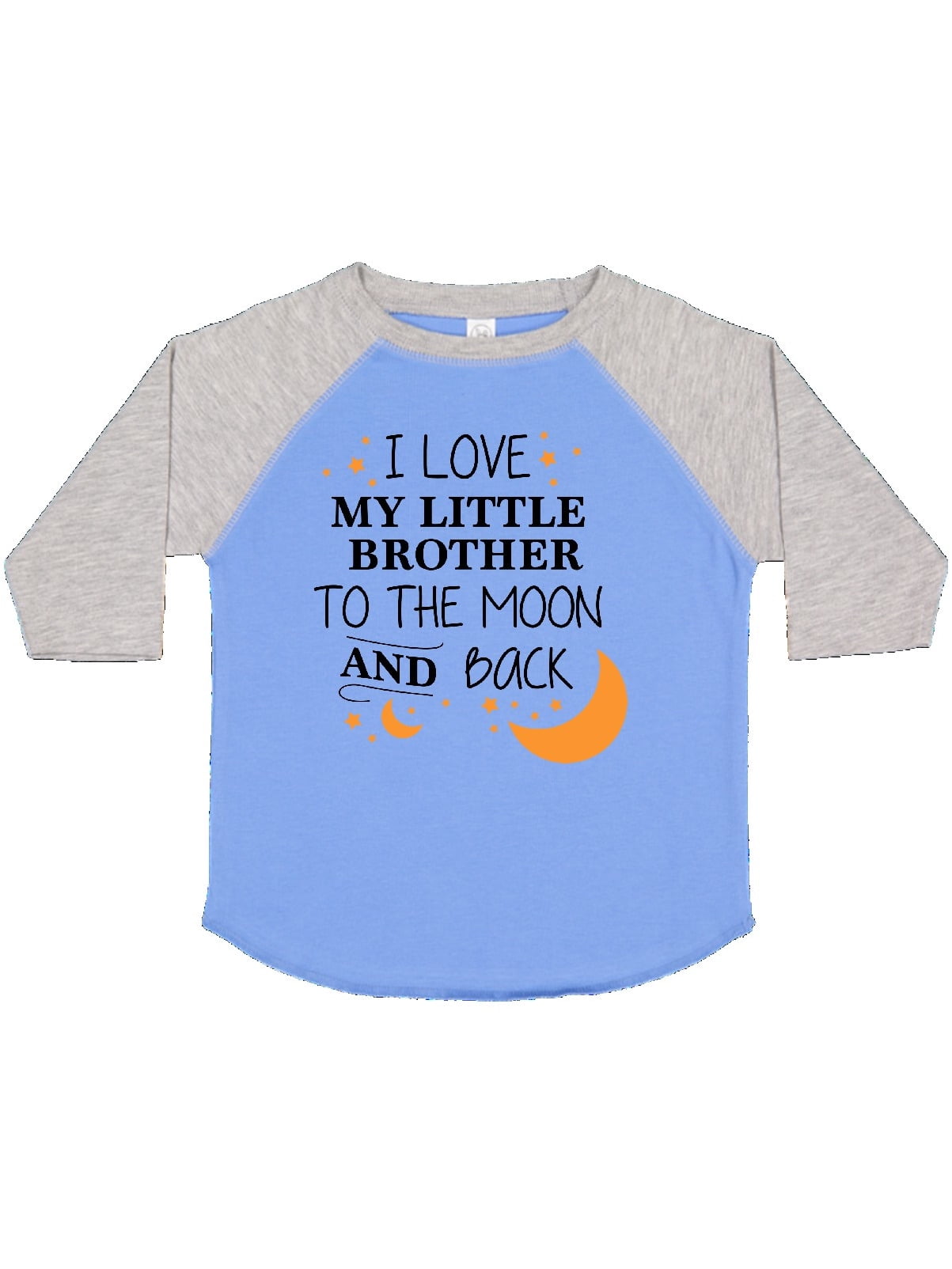 Inktastic I Love My Little Brother To The Moon And Back Toddler T-Shirt Family 