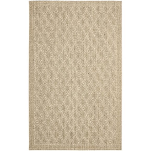 Safavieh Palm Beach 9' X 12' Power Loomed Sisal and Jute Rug in Sand