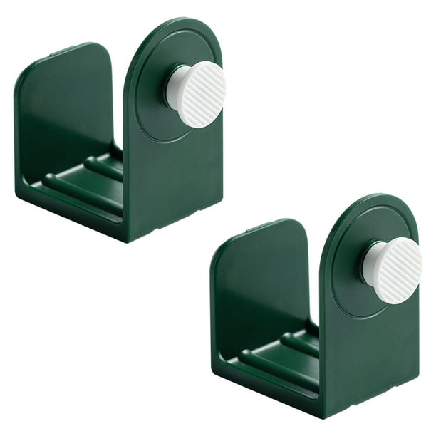 Kearding 1 par de soportes para tapas de ollas, estantes para tapas de sartenes montados en la pared, organizadores de cucharas de cocina de Almacenamiento y organización del hogar Verde