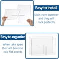 thumbnail image 3 of Acrylic Book Holder 11 x 7 x 6 in Open Large Book Display Stand for Cookbook Art Book Bible Guest Book - 2-Piece Coffee Table Book Stand for Reading - Cle, 3 of 6