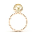 thumbnail image 2 of ANGARA Classic Solitaire Golden South Sea Cultured Pearl Ring in 14K Rose Gold for Women | June Birthstone, Birthday, Anniversary, Jewelry Gift for Women | Pearl Ring, 2 of 7