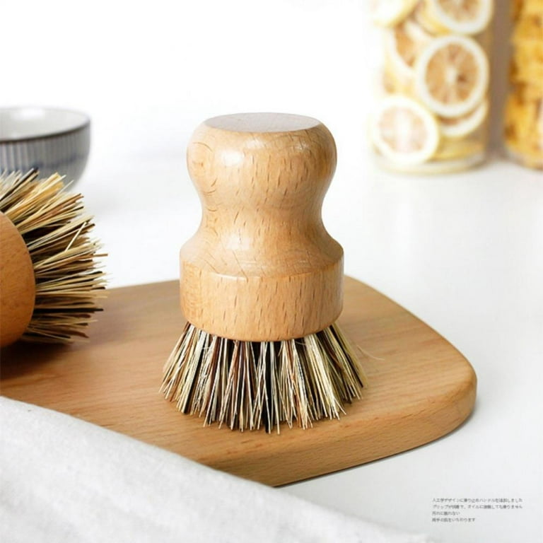 Clearance! Mini Dish Brush Natural Scrub Brush Durable Scrubber Cleaning  Kit for Cleaning Pots,Pans and Vegetables 