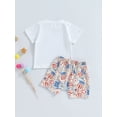 thumbnail image 4 of Bagilaanoe Baby Boy 4th of July Outfits 0-3T Infant Independence Day Clothes 2PCS Toddler Summer Short Sleeve Letter Print T-Shirts Tops Star Stripe Shorts Set, 4 of 8
