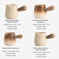 thumbnail image 2 of Mini Ceramic Teapot Handmade Teapots Kangfu Tea Pot Travel Tea Mug Ceramic Side Handle Jug for Carbon Furnace Electric Ceramic Furnace, 2 of 8