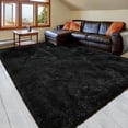 thumbnail image 2 of Pacapet Fluffy Area Rugs, Black Shag Rug For Bedroom, Plush Furry Rugs For Living Room, Fuzzy Carpet For Kid'S Room, Nursery, Home Decor, 6 X 9 Feet, 2 of 4