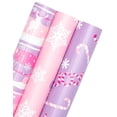 thumbnail image 2 of Rollo de papel de regalo navideño WRAPAHOLIC Mini 3 rollos, 2 of 8