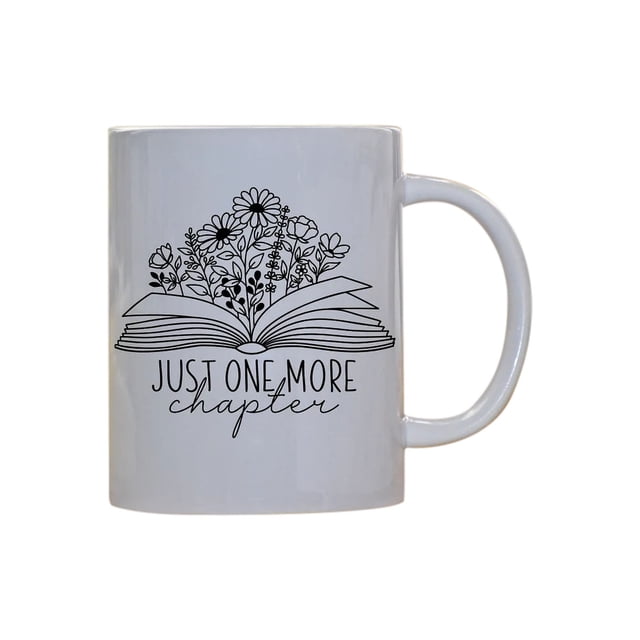 Customizable Book Lover Mug with Floral Design - Personalized Ceramic Reading Cup for Teachers, Librarians & Readers