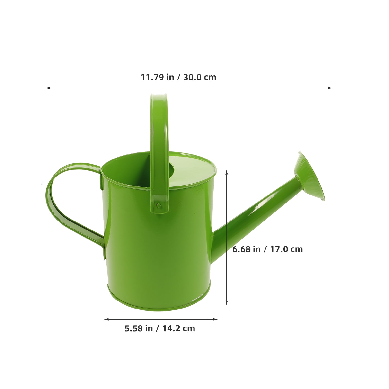 HOOWIFFY 3-Piece Lightweight Green Watering Can Set with Spout for Indoor and Outdoor Garden, Home Plant Care