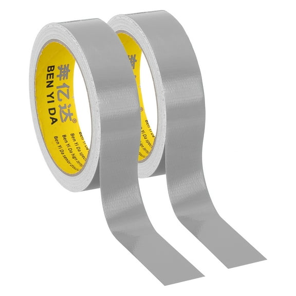 1"x0.01" Bookbinding Tape, 2 Roll 11 Yard Cloth Bookbinding Repair Tape Book Binding Tape Self Adhesive for Repairing Old Books, Silver