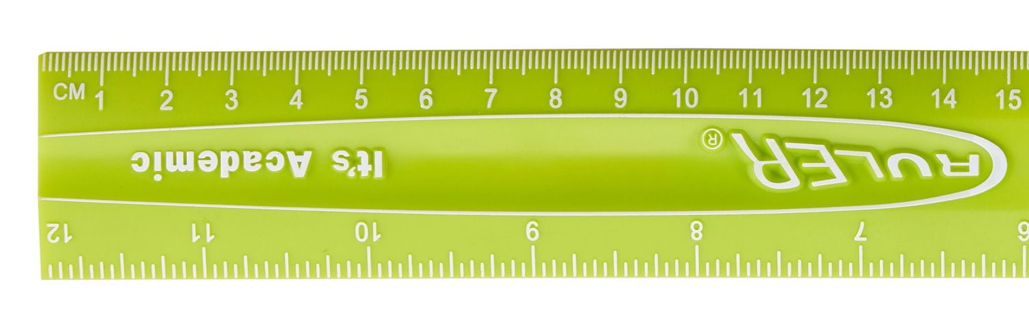 It's Academic Flexi Ruler, Green