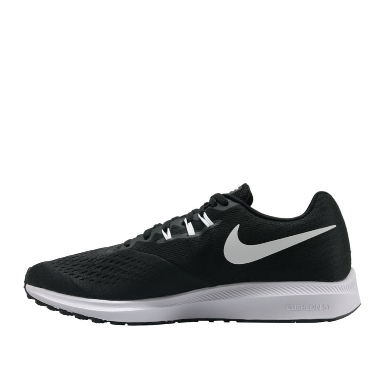 Pat rol Uitgaan van Nike Men's Air Zoom Winflo 4 Running Shoe Black/White/Dark Grey (12) -  Walmart.com