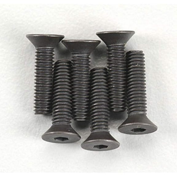 Traxxas 2552 Hex-Drive Countersunk Machine Head Screws, 3x12mm (set of 6)