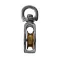 thumbnail image 4 of 2 Pack of Single Steel Swivel Wheel Pulley - Sheave Height of 1 Inch Fits 5/32 Inch Rope - Pulley Roller, 4 of 4