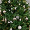 thumbnail image 4 of Sunnydaze Deck the Halls Silver Plastic Christmas Ornament Balls, 59 Count, 4 of 10