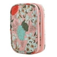 thumbnail image 2 of Estuche de ganchillo con cremallera para guardar varios ganchillos y agujas de ganchillo. Doble capa. Rosado, 2 of 9