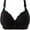 Black, variant on Fiaer Push up Bras for Women Support No Underwire Lace Adjustable Straps Comfort Bra for All Seasons Red 44