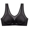 thumbnail image 3 of Womens Sports Bras Front Buckle Style Without Steel Ring Large Chest Small Underwear Bra Bra Black 38, 3 of 3
