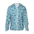 thumbnail image 1 of Fotbe Party Shark Cute Chaqueta con Protección Solar UPF 50+ para Hombre y Mujer, Camisa con Capucha y Bolsillos-Medium, 1 of 7