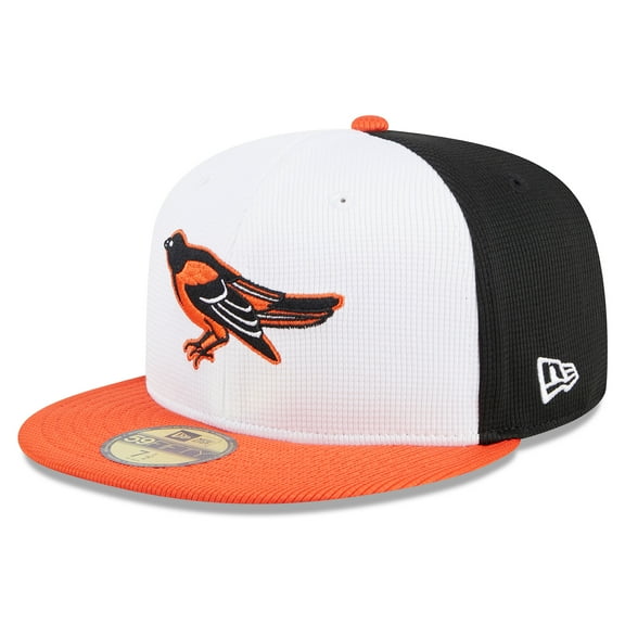 Men's New Era White Baltimore Orioles 2025 Batting Practice 59FIFTY Fitted Hat
