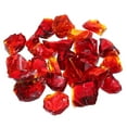 thumbnail image 1 of Fire Glass for Fire Pit, 2-3mm(1/9") High Luster Natural Glass Rocks, Red, 1 of 3