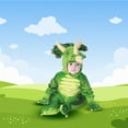 thumbnail image 4 of Underwraps Boy's Green Triceratops Dinosaur Costume Baby Girl - L, 4 of 7