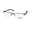 gray, variant on CONTRAST METTLE EYEGLASS FRAME/GLASSES HALF-RIMLESS WITH SOFT NOSEPADS FOR MEN