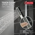 thumbnail image 4 of Delta Faucet Vero Single-Spray Touch-Clean Wall-Mount Slide Bar Hand Held Shower with Hose, Chrome 57530, 4 of 5