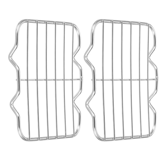 Rectangle Rack, 4.8" x 4.5" Stainless Steel Wire Cookie Rack, Silver