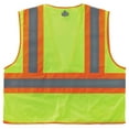 thumbnail image 2 of Ergodyne GloWearÂ® 8230Z Type R Class 2 Two-Tone Vest, Lime, 2XL/3XL, 2 of 3