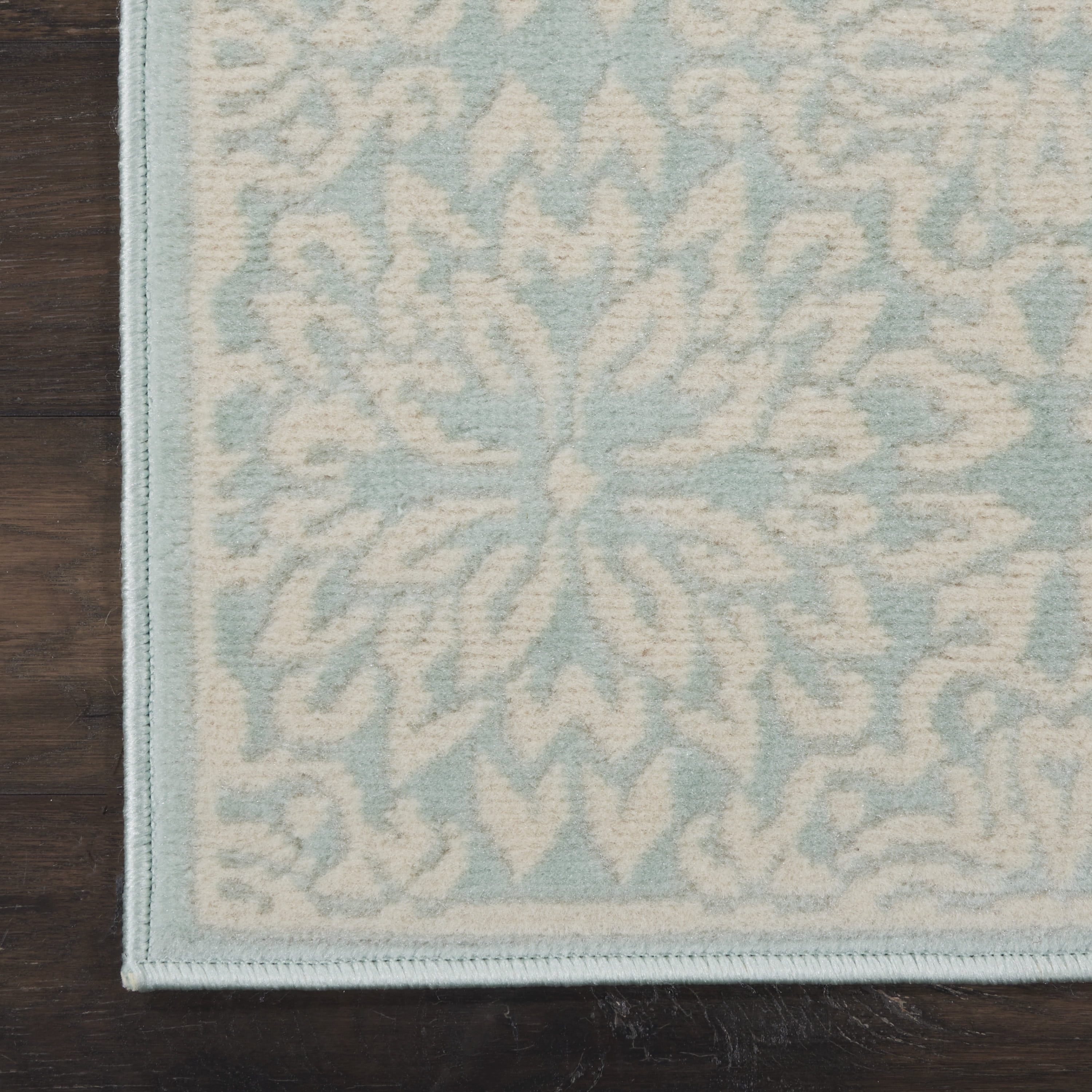 Walmart Bliss Modern Floral Ivory/Green 2' x 4' Area Rug, (2' x 4')