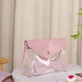 thumbnail image 4 of Clear PVC Makeup Kits Organizer,Carry Transparent Vinyl Travel Cosmetic Bag,White, 4 of 5