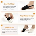 thumbnail image 3 of 2PCS Bunion Corrector for Women & Men, Breathable Big Toe Straightener with Non-slip Strap for Day Night Support, Black, 3 of 10