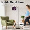 thumbnail image 4 of Arc Floor Lamp with Adjustable Lampshade Golden Sun Moon Star Celestial Purple Nebula Standing Lamp 3 Color Temperatures Dimmable Tall Pole Lamp with Foot Switch for Bedroom, 4 of 8
