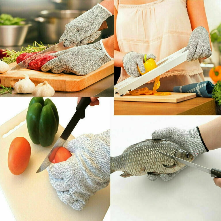 Protective Cut Resistant Gloves Level 5 Certified Safety Meat Cut Wood  Carving